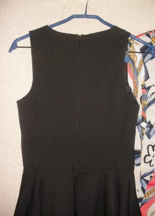 Нове маленьке чорне плаття cherry koko сонце кльош шнурівка6 фото
