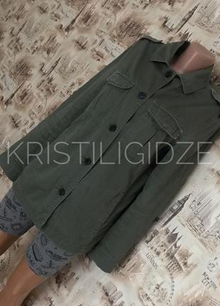 Джинсовая куртка-рубашка пиджак 38р ♥️7 фото
