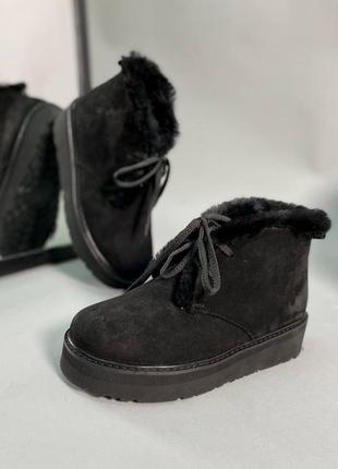 Теплые зимние ботинки бабушки на шнуровке 36 37 38 39 40 41 размер3 фото