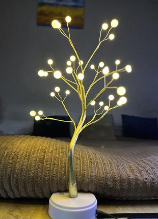 Светильник дерево, ночник дерево, светящееся дерево , дерево из шариков