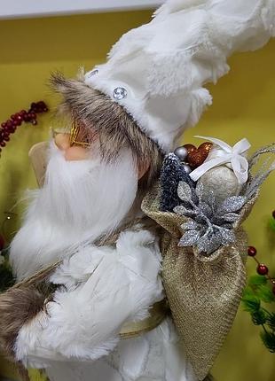 Санта з лижами 55 см