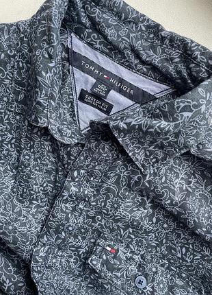 Рубашка лён  tommy hilfiger