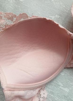 🔥 нереальной красоты и качества нежно -розовый бюстгальтер корсет с кружевом от benotti3 фото