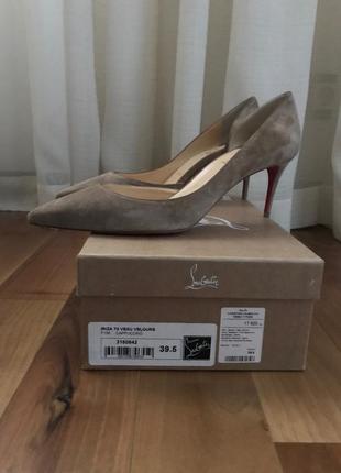 Замшевые лодочки christian louboutin размер 393 фото