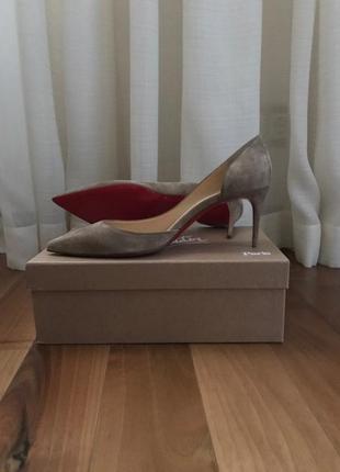 Замшевые лодочки christian louboutin размер 392 фото