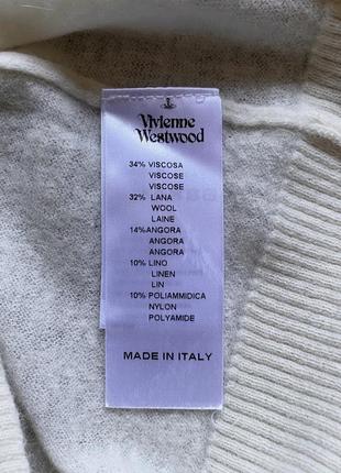 Шерстяной пуловер vivienne westwood london оригинал размер l6 фото