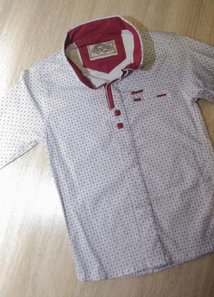 Сорочка на довгий рукав з коміром на розмір 86-92