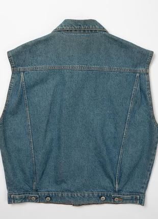 Beppo original brand jeans vest джинсова жилетка9 фото