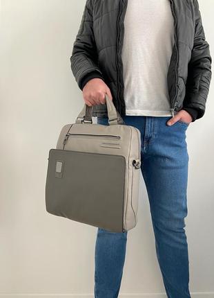 Piquadro мужская брендовая кожаная итальянская сумка для ноутбука сумочка под ноутбук кожа сумка подарок мужу парню3 фото