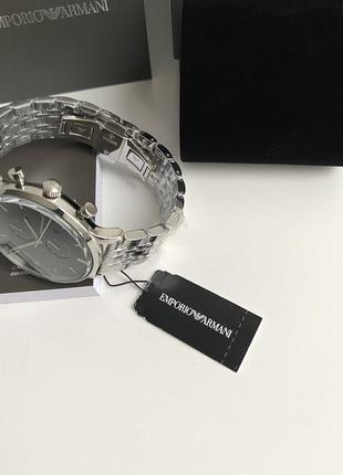 Emporio armani ar0389 chronograph watch чоловічий брендовий наручний годинник хронограф армані оригінал на подарунок чоловіку подарунок хлопцю7 фото