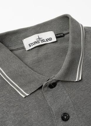 Stone island slim fit polo shirt чоловіче поло3 фото