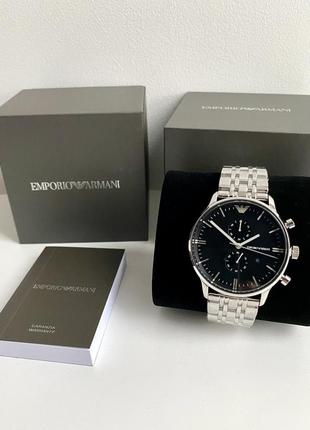 Emporio armani ar0389 chronograph watch чоловічий брендовий наручний годинник хронограф армані оригінал на подарунок чоловіку подарунок хлопцю1 фото