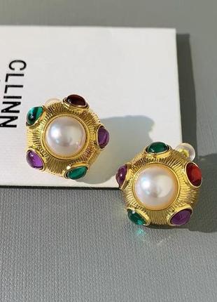 Сережки в стилі celine
