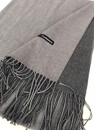 Двустронній класичний кашеміровий шарф/палантин❄️2 фото