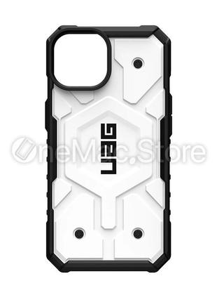 Чохол uag pathfinder for magsafe для iphone 14 (білий/white)4 фото