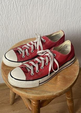 Кеди converse chuck taylor red (червоні)