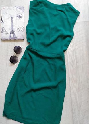 Зелена сукня з v вирізом.3 фото