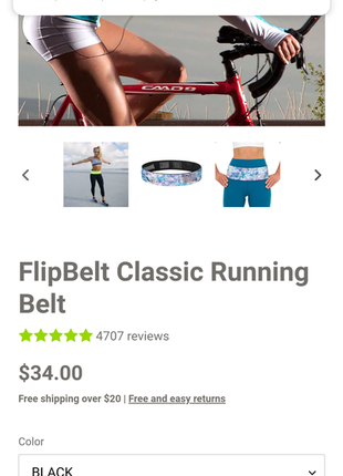 Фитнес-пояс для телефона и ключей flipbelt розмір s usa5 фото