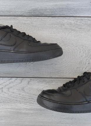 Nike air force 1 женские кожаные кроссовки черного цвета оригинал 36.5 размер