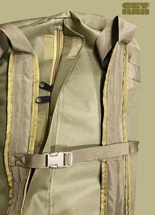 Армейский военный рюкзак баул тактический сумка баул 90 олива транспортная сумка баул всу вещмешок4 фото