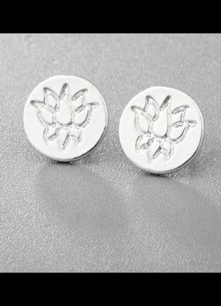 Сережки гвоздики пусети срібло