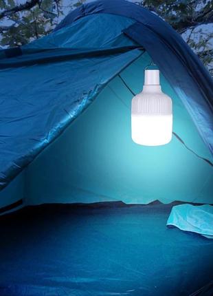 Акумуляторна led лампа 60 w ліхтар фонарь