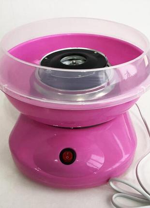 Апарат для солодкої вати cotton candy maker. колір рожевий6 фото