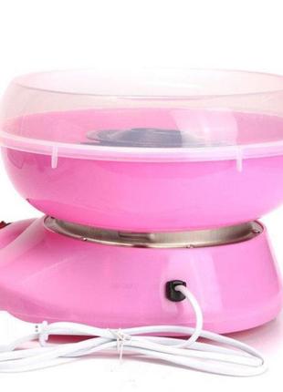 Апарат для солодкої вати cotton candy maker. колір рожевий4 фото