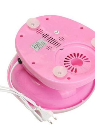 Апарат для солодкої вати cotton candy maker. колір рожевий2 фото