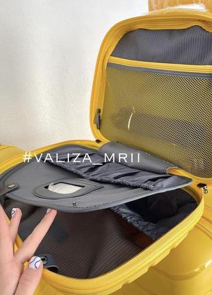 Дорожня валіза жовтий поліпропілен snowball4 фото