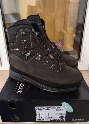 Зимние ботинки lowa tibet 44.5р superwarm gtx утеплитель primaloft® 400g -30°c)
