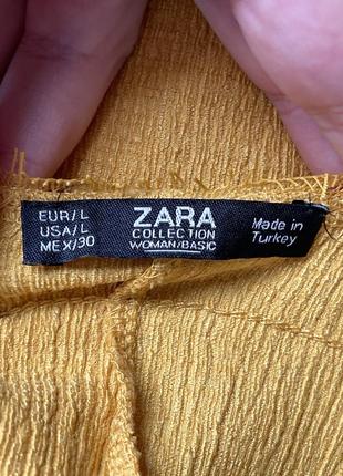 Zara желтый ромпер комбинезон в бельевом стиле с кружевом9 фото