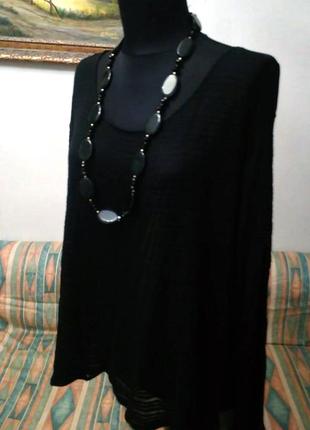 💖 эффектная  блуза трикотаж-шифон бренд atmospere3 фото