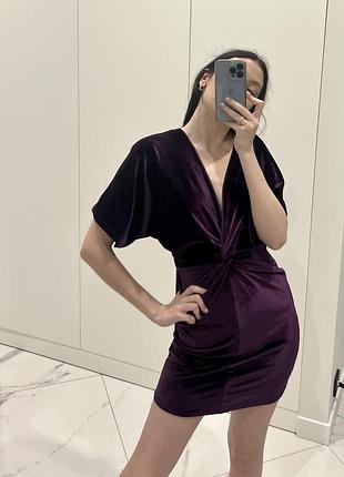 Платье бархатное missguided