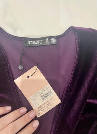 Платье бархатное missguided 6