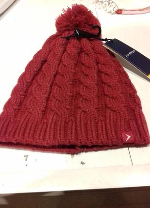 Классная шапочка  бордо - малинового  цвета