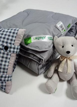 Ковдра конопляна зимова "графіт" winter 400 г/м2  120х200