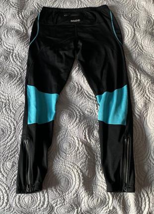 Лосіни теплі на флісі спортивні чорні жіночі m s штани для фітнесу3 фото