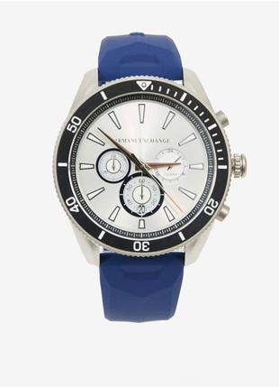 Чоловічий годинник від armani exchange | blue strap1 фото