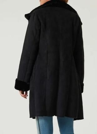 Дизайнерское пальто из искусственной замши2 фото