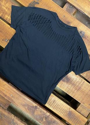 Детская футболка new look (нью лук 12-13 лет 152-158 см идеал оригинал черная)