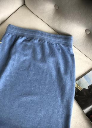 Голубая юбка на флисе9 фото