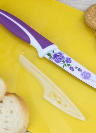 Нож кухонный кitchen knife маталлокерамика 23 см в чехле универсальный