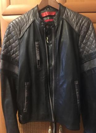Giorgio&mario стильная кожаная мужская куртка2 фото