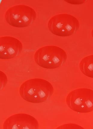 Силіконова форма для випікання напівсфери на 15 шт діаметр 4 см (29.5х17 см)4 фото