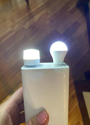 Usb лампочки led  працюють від павербанка