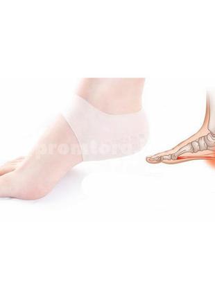 Силиконово-гелевые увлажняющие spa носки от трещин, натоптышей и мозолей 35-41 размер белые6 фото