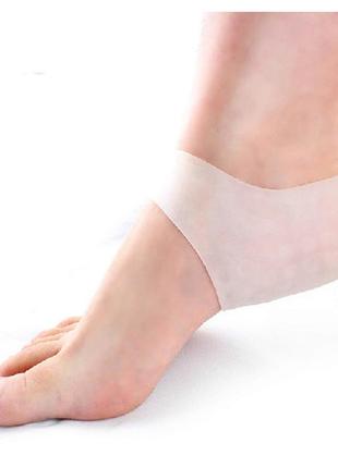 Силиконово-гелевые увлажняющие spa носки от трещин, натоптышей и мозолей 35-41 размер телесные3 фото