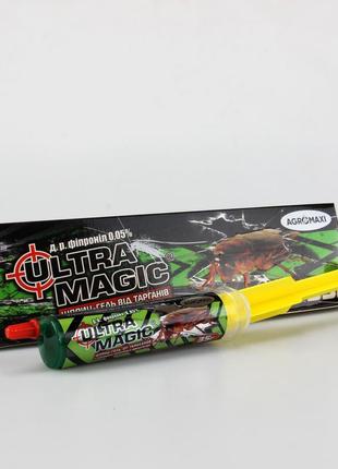 Гель шприц от тараканов, клопов, сороконожек, рыжих садовых муравьев ultra magic 35 г