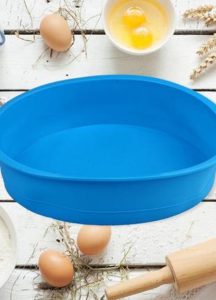 Силіконова форма кругла для бісквіту діаметр 21.5 см